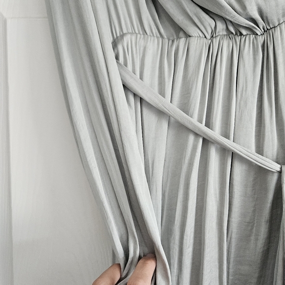 Bardot Wrap Dress - Sea Foam - Picture 6 of 10